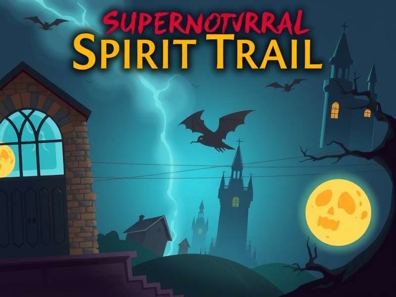 Supernatural Spirit Trail game banner featuring haunted locations